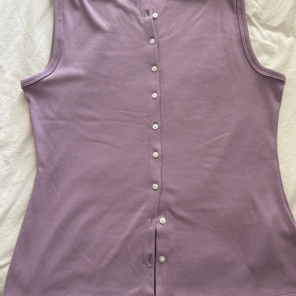 Abercrombie & Fitch slash button-through top - Picture 4 of 5